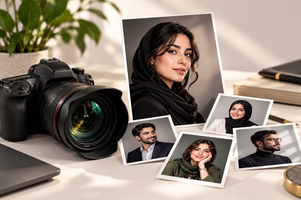 عکاسی پروفایلی حرفه‌ای در آتلیه نورا